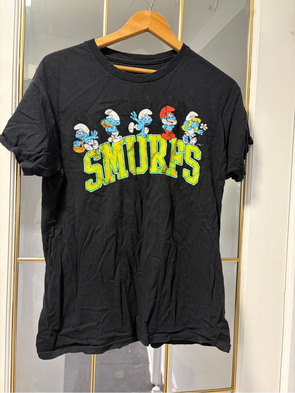 Smurfs Graphic Tee - Black